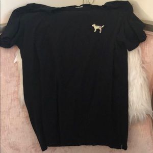 Victoria Secret black t shirt